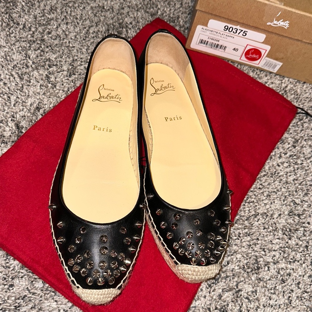 Christian Louboutin Aliochette Flat Nappa size 40 black